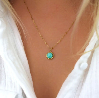 Halskette mit Amazonit