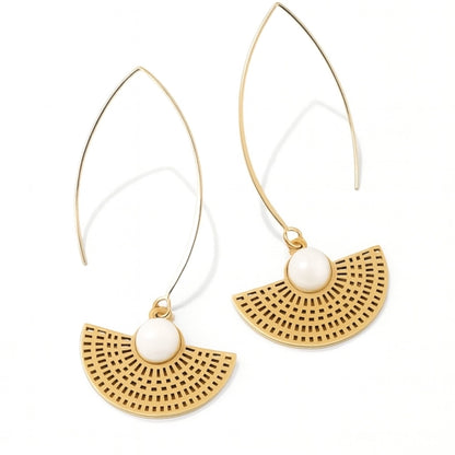 Siam-Ohrringe "Silent Glow" mit Perlmutt