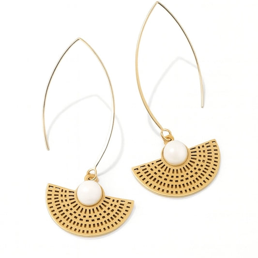 Siam-Ohrringe "Silent Glow" mit Perlmutt