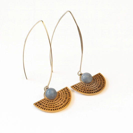 Siam Ohrringe "Ocean Within" mit blauem Achat